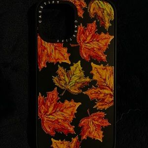 Casetify iPhone 12 pro max case autumn leaves